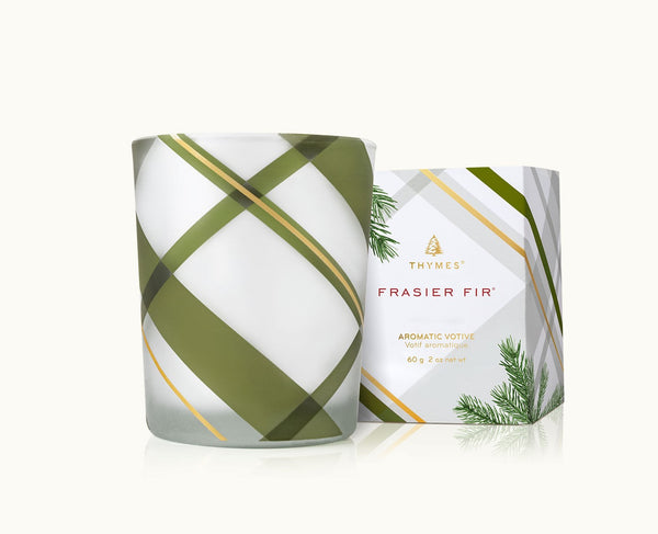 Frasier Fir Plaid Boxed Votive