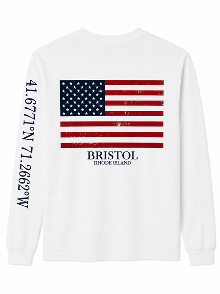 Bristol Pocket Flag Long Sleeve Shirt Assorted Colors