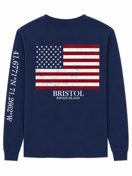 Bristol Pocket Flag Long Sleeve Shirt Assorted Colors