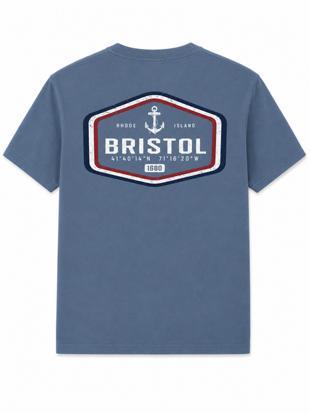 Bristol Red White Blue Short Sleeve Tee