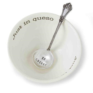 "Just in queso" dip cup set