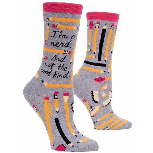 I'm A Nerd And Not The Cool Kind Women's Crew Socks