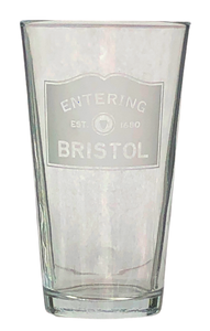 Entering Bristol Beer Glass