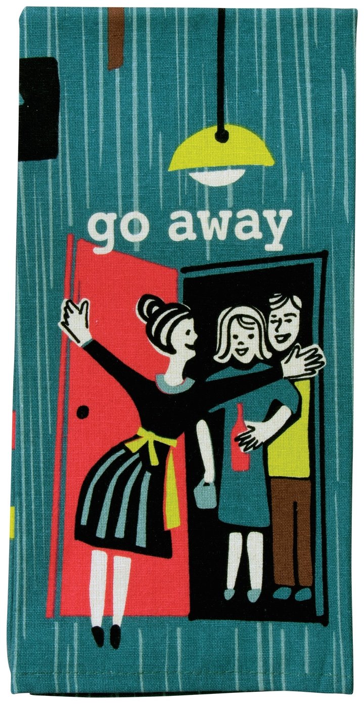 "Go Away" Dishtowel