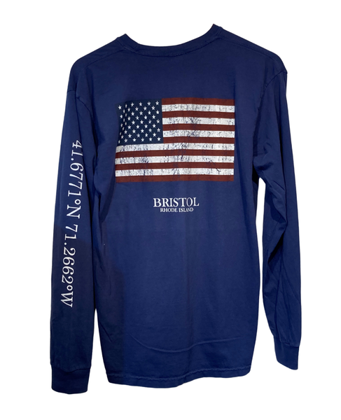 Bristol Pocket Flag Long Sleeve Shirt Assorted Colors