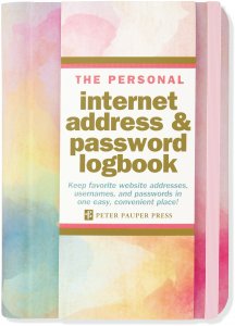 Internet Address & Password Logbook Watercolors